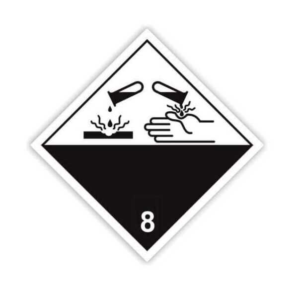 Наклейка "Знак опасности" 25х25 см